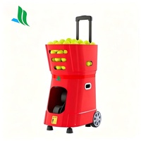 Lanceur de balles de tennis intelligent, contrôle par application, alimentation multi-angles, machine d'entraînement portable pour tous les niveaux