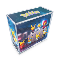 Nouvelle conception TCG ETB Boîte de protection en acrylique transparente Boîte de présentation de booster de jouets Boîtes en acrylique avec couvercles magnétiques