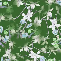 Floral Digital Print Scuba Fabric for Dress, Custom Design