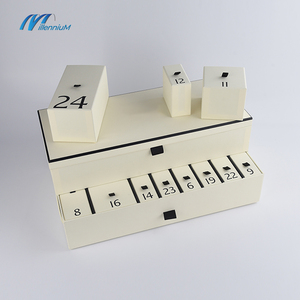 Embalaje Caja de papel de regalo <span class=keywords><strong>Calendario</strong></span> vacío personalizado Caja de Adviento Cajón Caja de embalaje con logotipo - Product Image 6