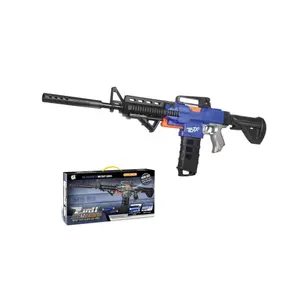 新产品儿童户外M416电动爆裂软弹枪消音器玩具