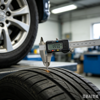 Medidor de Precisión Horizontal LICHENG, Calibrador Digital Industrial, Medidor Electrónico con Pantalla Digital, Detección de Desgaste de Neumáticos de Automóviles