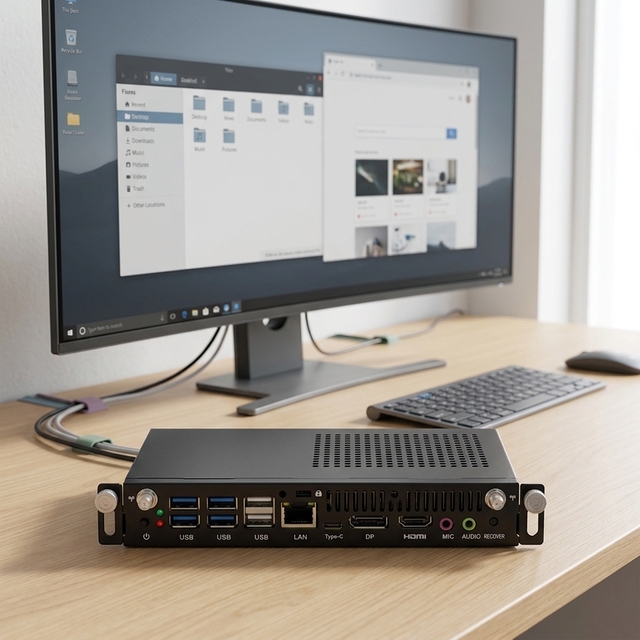 Fanless Industrial Embedded Computer 8GB DDR4 RAM 256GB SSD Wi-Fi BT Thermal Management Stock Mini PC Accessories for Industrial