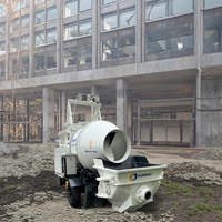 Pompe à béton électrique HBT15 de haute qualité, pompe de chantier diesel 37 kW, garantie 2 ans, hauteur de refoulement verticale max. 120 m
