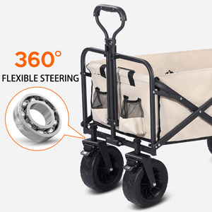 Gấp ráp tiện ích Wagon giỏ hàng heavy duty có thể gập lại ngoài trời Vườn cắm trại giỏ hàng với vải có thể tháo rời - Product Image 3