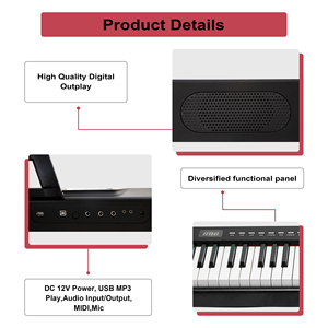 Piano numérique grand format MIDI BD MUSIC BD-882, clavier 88 touches, instruments de musique, clavier électronique, orgue électronique à vendre - Product Image 2