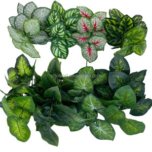 L-SP all'ingrosso di alta qualità di seta foglia di pianta finta casa ufficio negozio di decorazione ristorante <span class=keywords><strong>piante</strong></span> artificiali foglie per la vendita - Product Image 1
