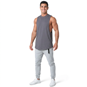 Débardeur en maille respirante de haute qualité pour homme, vêtements de fitness - Style streetwear, matière polyester/coton - Product Image 1