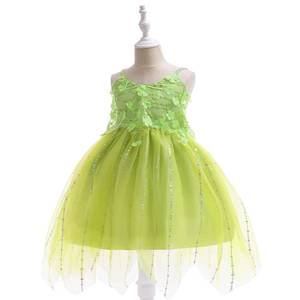Robe de princesse féerique pour filles, robe Tutu en maille patchwork, Costume de Cosplay d'esprit de la forêt, vêtements de fête pour spectacle sur scène pour enfants - Product Image 1