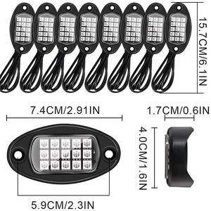 Luz Trasera LED Todoterreno RGB de Colores, Controlada por Aplicación, Decorativa, Modificada, para Arco de Rueda de ATV - Product Image 2
