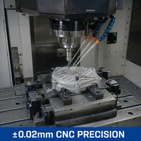 Couverture de carter de générateur onduleur OEM en fonte d'aluminium ADC12, moulée sous pression, usinée CNC de précision ±0,02 mm, testée pour la tenue des fuites, pour pièces de générateur H122i