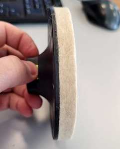 Roue <span class=keywords><strong>de</strong></span> polissage en feutre <span class=keywords><strong>de</strong></span> <span class=keywords><strong>laine</strong></span> grossière <span class=keywords><strong>de</strong></span> 4,5 pouces (115 <span class=keywords><strong>mm</strong></span>), roue <span class=keywords><strong>de</strong></span> polissage en <span class=keywords><strong>laine</strong></span> pour meuleuse d'angle <span class=keywords><strong>de</strong></span> 115 <span class=keywords><strong>mm</strong></span>, filetage M14 pour polir le marbre et le verre - Product Image 3