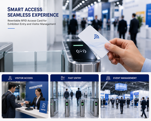 บัตรเข้าชมงานแสดงสินค้าแบบเขียนซ้ำได้พร้อมระบบจัดการผู้เยี่ยมชม - Product Image 3