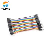Cable de Conexión TEJIATE de 40 Pines, Macho a Hembra, Conector de 2.54 mm, Cobre Puro, 200 mm, para Arduino, PCB, Electrónica