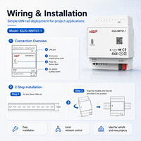 Gateway Matter Hub su Guida DIN, Bridge KNX con Controllo Vocale Siri, Google Assistant, Bixby per Illuminazione Smart Home