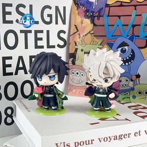 6 uds Mystery Blind Box Set juguetes Demoned Slayer PVC Anime figura Tanjiro <span class=keywords><strong>Nezuko</strong></span> Giyuu <span class=keywords><strong>Zenitsu</strong></span> figurita Blindbox muñeca Anime estatua - Product Image 5