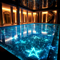 Source de lumière RGBW extérieure résistante aux intempéries, boîtier en acier inoxydable, fibre optique PMMA, kit d'éclairage d'étoiles pour piscine