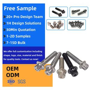 Stainless Steel 12 Point Flange <strong>Bolts</strong> M7x32mm and M7x24mm Split Rim <strong>Wheel</strong> Hub Screws Hex Drive - Product Image 1