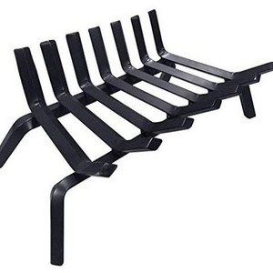 Grille <span class=keywords><strong>de</strong></span> cheminée en fer, support à <span class=keywords><strong>bois</strong></span> <span class=keywords><strong>de</strong></span> <span class=keywords><strong>chauffage</strong></span>, design rectangulaire pour le stockage et l'empilage du <span class=keywords><strong>bois</strong></span> intérieur/extérieur - Product Image 5