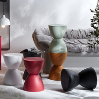 Tabouret coloré rond moderne en plastique, nouveau modèle, vente chaude, pour intérieur, maison, luxe, repose-pieds pour enfants, meuble de salon, chaise, pouf