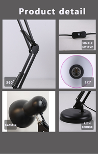 Đèn Bàn Kim Loại E27 Với Đèn Bàn Học Thiết Kế Cổ Điển Dùng Cho Học Văn Phòng Sử Dụng Đèn Đọc Sách - Product Image 6