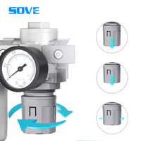 Filtre séparateur d'huile et d'eau pour compresseur d'air avec drainage automatique, traitement de l'air comprimé, régulateur de pression à deux ou trois voies