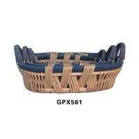 Paniers en osier faits main, multifonctionnels, naturels, écologiques, non toxiques, grands, pour la décoration de la maison, les fruits, les vêtements, les pique-niques, best-sellers