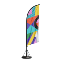 Drapeaux de plage synchronisés imprimés UV, personnalisés, pour promotion extérieure – Offre spéciale