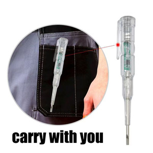 ปากกาตรวจจับแรงดันไฟฟ้าขนาด24-250หัวไขควงตรวจจับลวดเป็นศูนย์สำหรับแสงที่มีสีสันสดใส - Product Image 6