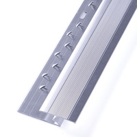 Profilé décoratif de transition pour tapis en aluminium en forme de Z pour appartement hôtelier moderne, durable, garantie 3 ans