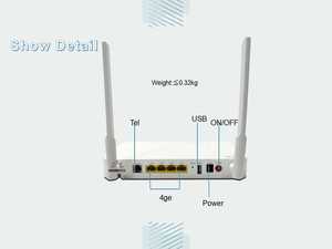Zxhn f670l V9.0 ONT 4ge 1 chậu 1fxs <span class=keywords><strong>2</strong></span>.4G 5G băng tần kép Wifi GPON sợi <span class=keywords><strong>Router</strong></span> onu cho ZTE AC1200 Gigabit f670l ONT - Product Image 2