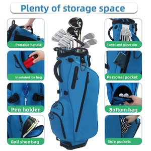 Dericsson Polyester 14 Way <b>Golf</b> Stand Bag Double Shoulder Straps Custom Logo Supported <b>Golf</b> Bag - Product Image 4
