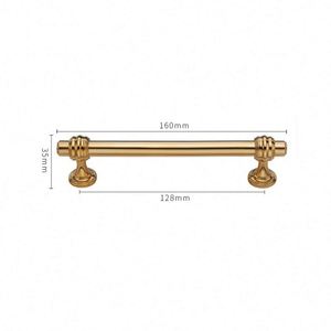 WEKIS Modern Bedroom Home Furniture Hardware Zinc Alloy Gold Exterior Cabinet Handles Dresser Pulls Drawer Pulls - Product Image 1