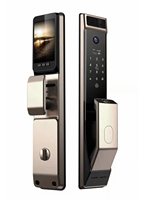 Serrure intelligente tout-en-un avec code par empreinte digitale et connectivité 4G pour portes en bois/ sécurisées/ en aluminium, modèle X10
