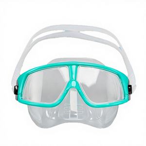 Lunettes de natation et masque de plongée pour adultes, grande monture, anti-buée, lentille en PC sur ordonnance, silicone pour la natation, la plongée et la plongée en apnée - Product Image 1