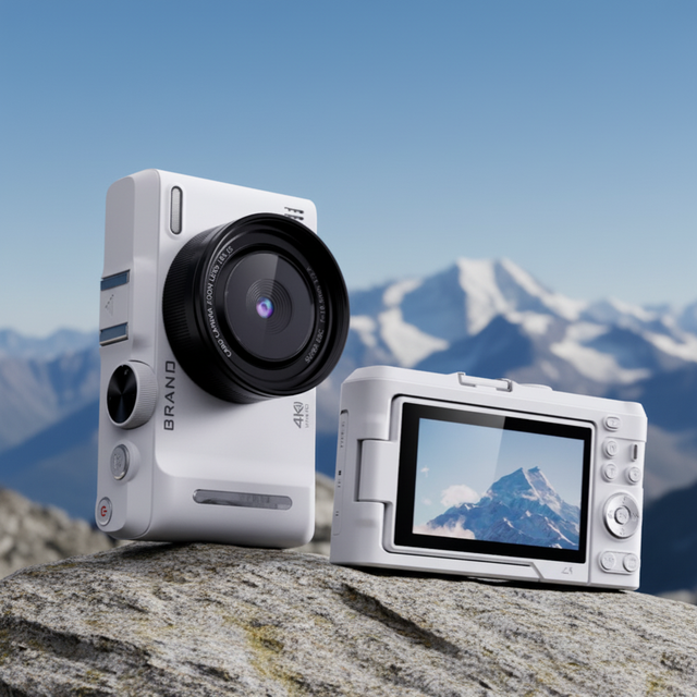 High Resolution 4K/5K CMOS Sensor Image Stabilized Portable DSLR Video Camera 2"-3" Screen SD Card Fixed Focus ABS Material