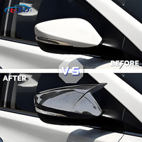Noir brillant ABS Carbone Look M Style Voiture Côté Porte Rétroviseur Couvre Capuchons pour Hyundai I35 Elantra Avante MD UD JK 2011-2015