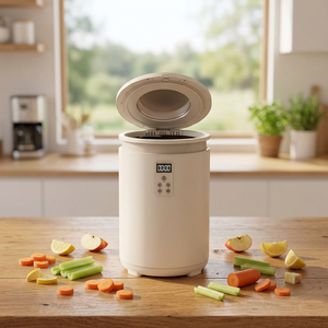 Composteur électrique de comptoir 700W, corps en acier inoxydable avec écran numérique et filtre à charbon actif pour usage domestique - Product Image 1