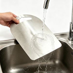 Tabla de Cortar Cuadrada de Acero Inoxidable 304 de Alta Calidad, Apta para Alimentos, Ecológica, Apta para Lavavajillas, Duradera y No Tóxica - Product Image 6