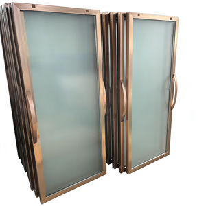 Réfrigérateur commercial à double température avec porte vitrée Low-E pour thé glacé en bouteille, maintien du goût à basse température, idéal pour supermarché - Product Image 2