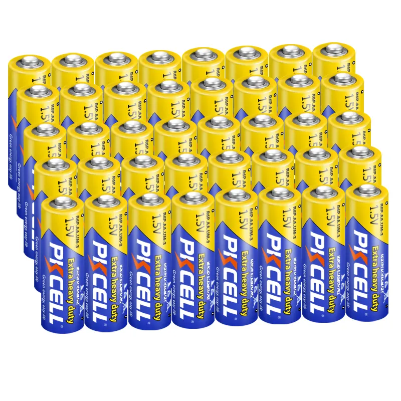 Batería resistente r6 r6p aa tamaño UM3, pilas secas de carbono de Zinc, 1,5 v, alta calidad, gran oferta