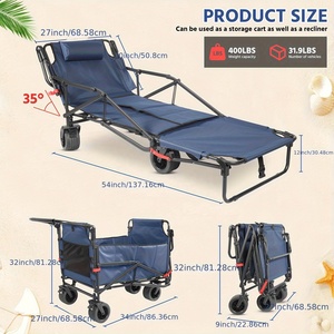<span class=keywords><strong>Carrello</strong></span> Pieghevole in Acciaio e Alluminio a Quattro <span class=keywords><strong>Ruote</strong></span>, Best Seller per Attività All'aperto di Alto Livello, Personalizzazione OEM - Product Image 4