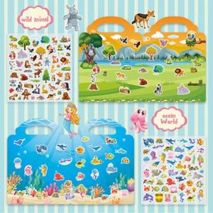 Nouveauté en gros : Livre d'activités et de stickers réutilisables en gelée pour tout-petits, très demandé - Product Image 4