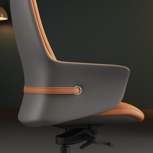 Silla de Oficina de Cuero de Alta Calidad Youjing Youjing Byj2503a Bibo Beige, Silla de Oficina Ergonómica Blanca con Soporte Lumbar de Cuero - Product Image 5