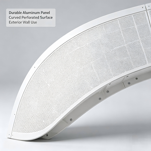 Panneau de façade de bâtiment en composite d'aluminium perforé, revêtement PVDF, système de montage rapide pour revêtement mural extérieur commercial - Product Image 6