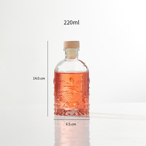 100ml 150ml 160ml 180ml 220ml 250ml Mini bouteilles en verre <span class=keywords><strong>de</strong></span> whisky à <span class=keywords><strong>base</strong></span> lourde Vintage avec capuchon en T pour huile <span class=keywords><strong>de</strong></span> <span class=keywords><strong>boisson</strong></span> au vin - Product Image 6