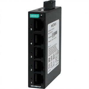 Moxa EDS-2005-ELP Switch Ethernet No Administrado de 5 Puertos para Montaje en Riel DIN, Redes Industriales - Product Image 2