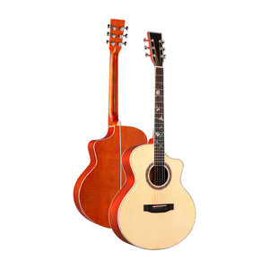 גיטרה אקוסטית Nastar 4129JF בגודל <span class=keywords><strong>41</strong></span> אינץ' עם גוף מעץ מהגוני מט, פיקוד עץ טכנולוגי, 6 מיתרים, פיקאפ יחיד, צבעים אופציונליים - Product Image 1
