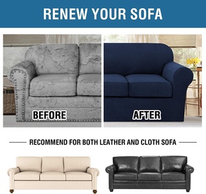 4 Pieces Elastic Jacquard Stretch <strong>Sofa</strong> Cover 3 Seaters Couch <strong>Slipcover</strong> Copridivano 4 Posti for Living Room <strong>Sofas</strong> - Product Image 3