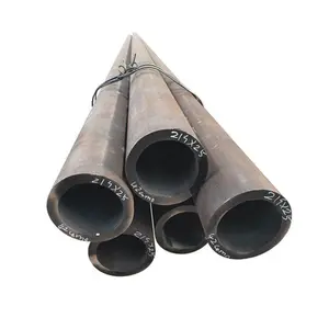 Tubo de aço soldado Sch40 para construção, tubo preto ASTM A53 de carbono ERW